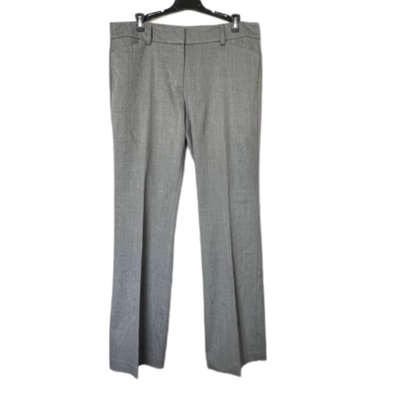Ann Taylor Pants - Ann Taylor Gray Fully Lined Straight Leg Trousers Size 8